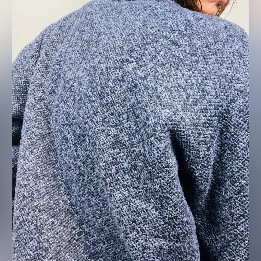 Orvis Blue Sherpa-Lined 1/4 Zip Pullover – Heathered Fleece Sweater – Size XL - Picture 12 of 14